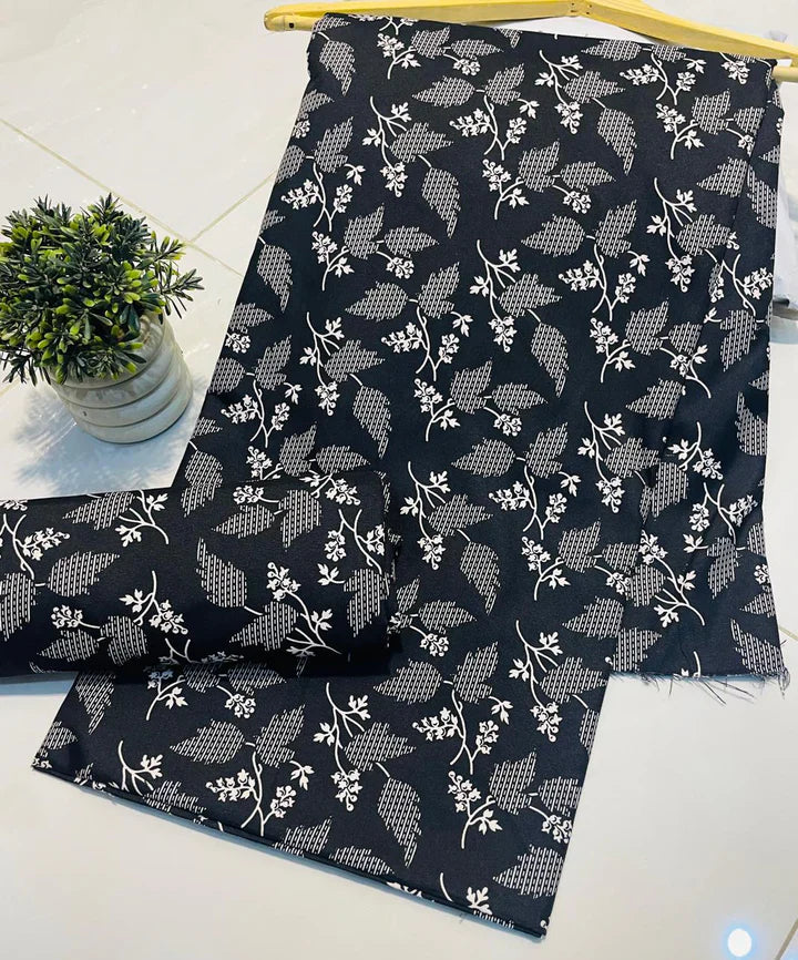 50% OFF Cotton Lawn 2 piece Suit Unstitched Suit