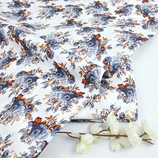 50% OFF Cotton Lawn 2 piece Suit Unstitched Suit