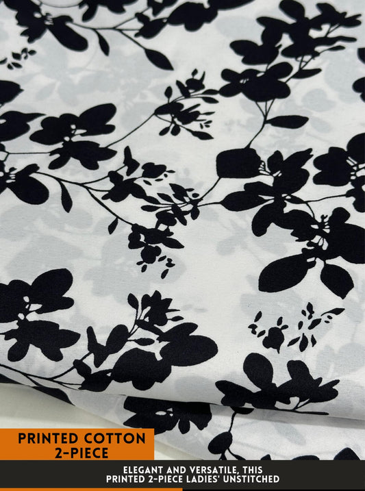 50% OFF Cotton Lawn 2 piece Suit Unstitched Suit
